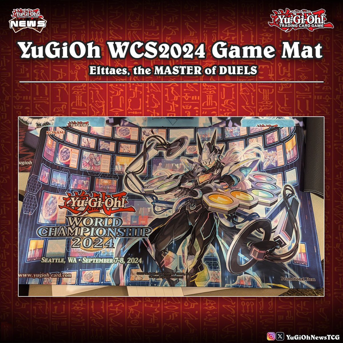 遊戯王WCS2024 記念マットElttaestheMASTERofDUELS 遊戯王