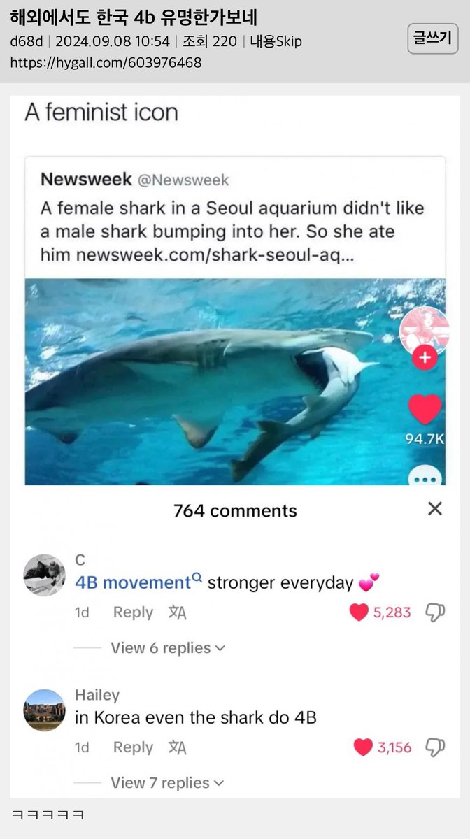 every_markelon's tweet image. 4B shark.