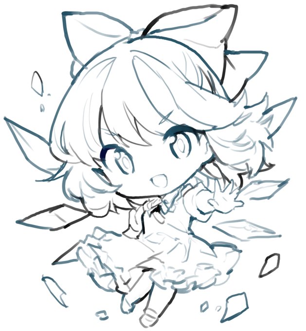 落書きちびチルノ 