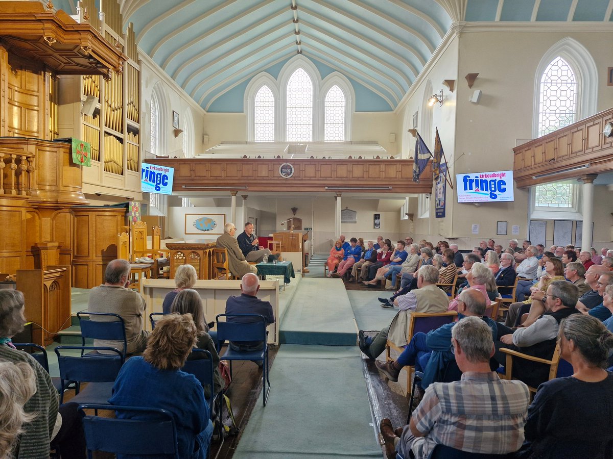 Gerry Hassan (@gerryhassan) on Twitter photo Day Four of Kirkcudbright Fringe Festival. A stellar session today with Richard Blair, the only son of George Orwell, talking abt his father, his work, life & influence, as well as his human side. Another sold-out Fringe event. Chaired by <a href="/DougGay/">Doug Gay 🏴</a>. HT <a href="/KBTfringe/">KBTfringe</a> Day Four of Kirkcudbright Fringe Festival. A stellar session today with Richard Blair, the only son of George Orwell, talking abt his father, his work, life & influence, as well as his human side. Another sold-out Fringe event. Chaired by <a href="/DougGay/">Doug Gay 🏴</a>. HT <a href="/KBTfringe/">KBTfringe</a>