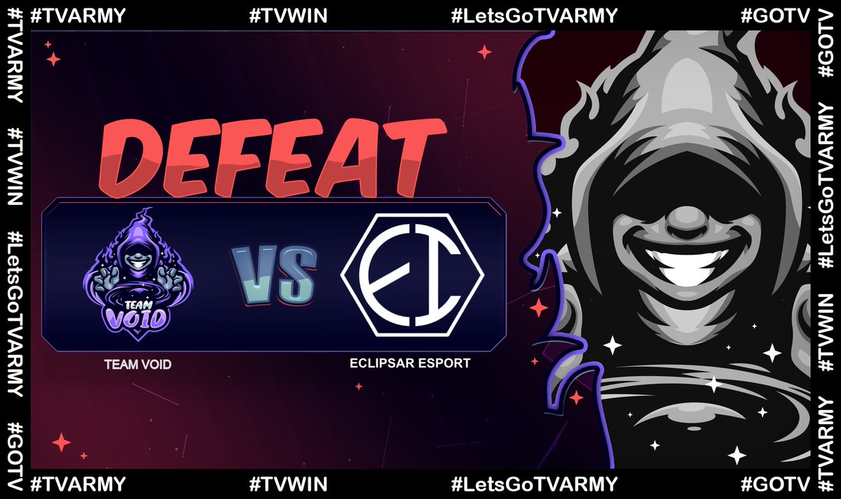 Unfortunately, we didn’t perform our best today and lost our qualifying match against <a href="/EclipsarEsport/">Eclip’Esport® « Eclipsar Industries »</a> . It was a tough game, but we’ll come back stronger next weekend! 💪🏻