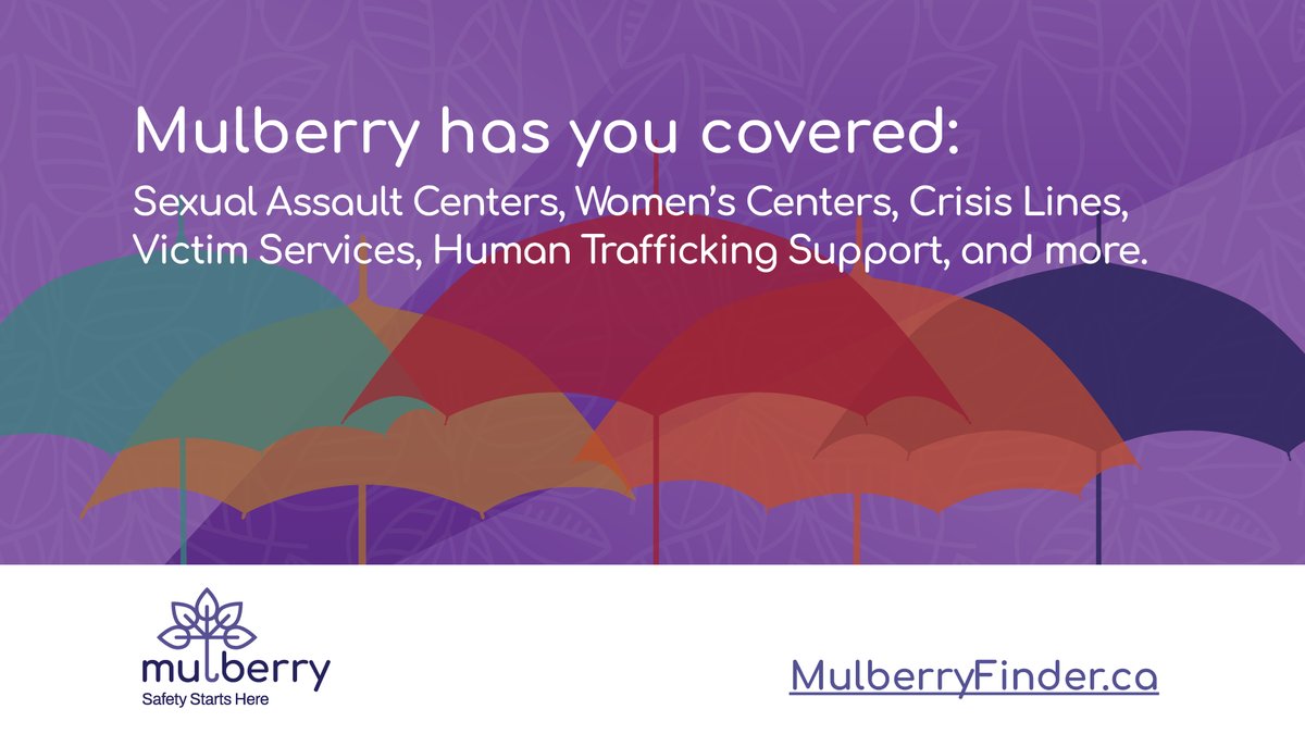 OaithDotCa's tweet photo. Looking for abuse-related support in Ontario? #Mulberryfinder has you covered.
Even if you aren’t quite sure what you are looking for, Mulberry can help you to locate #GBV supports like shelter, counselling and system navigation:
https://t.co/Wv6dXTtxfu
#SafetyStartsHere https://t.co/mr9JpPXXn1