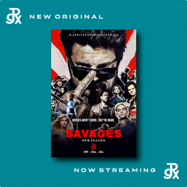 The JCP Xtra Original Series, “Savages,” is now streaming.

Ep 1 - The Big Ride
Ep 2 - Proper Preparation and Planning
Ep 3 - Swords
Ep 4 - Nothing Like It
Ep 5 - We Gotta Go Now
Ep 6 - The Bloody Doors Off
Ep 7 - Candlestick Maker
Ep 8 - What I Know

jcpxtra.com/savages