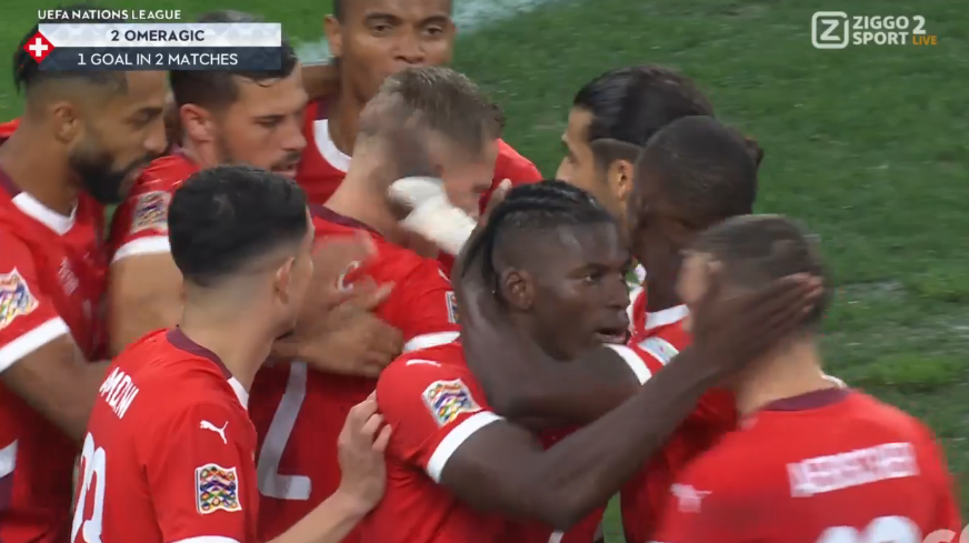 foet247europa's tweet image. Switzerland 1 Spain 1. Omeragić #SUIESP