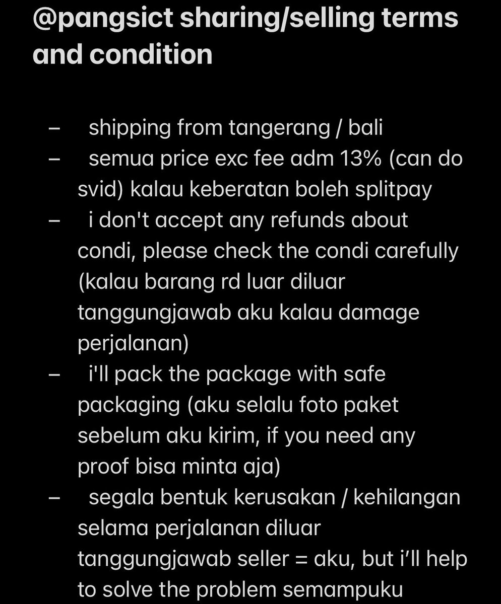 pangsict's tweet image. @pangsict’s newest sharing/selling tnc, please read before buying 🩷