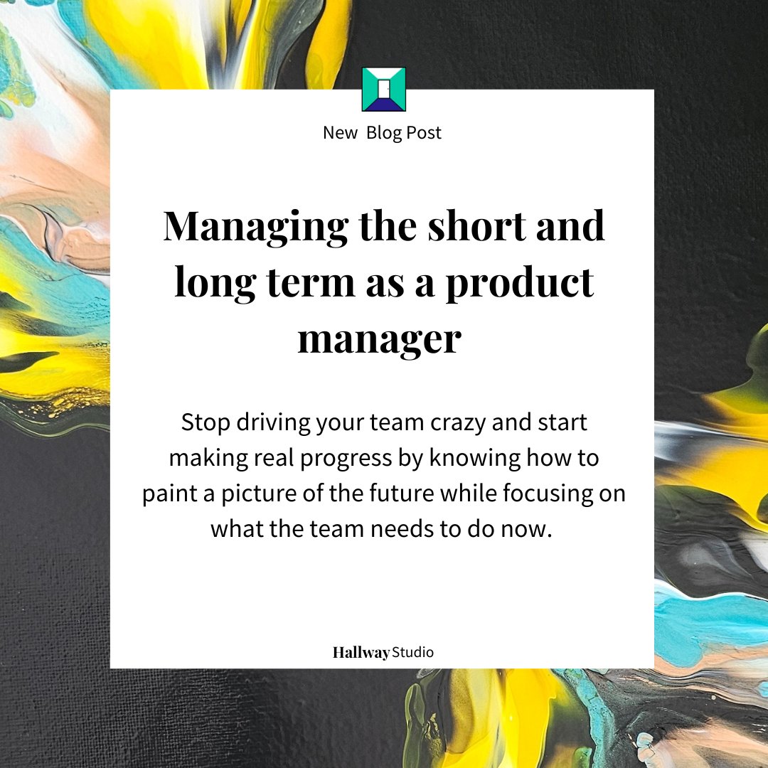 How do you stop driving your engineering manager crazy Balance long-term vision &amp; short-term execution? 🚀

Clarity creates speed.
Why long-term focus often derails design &amp; engineering.
Practical steps for product managers.

👉 hallwaystudio.com/post/managing-…

#AI #ProductManagement