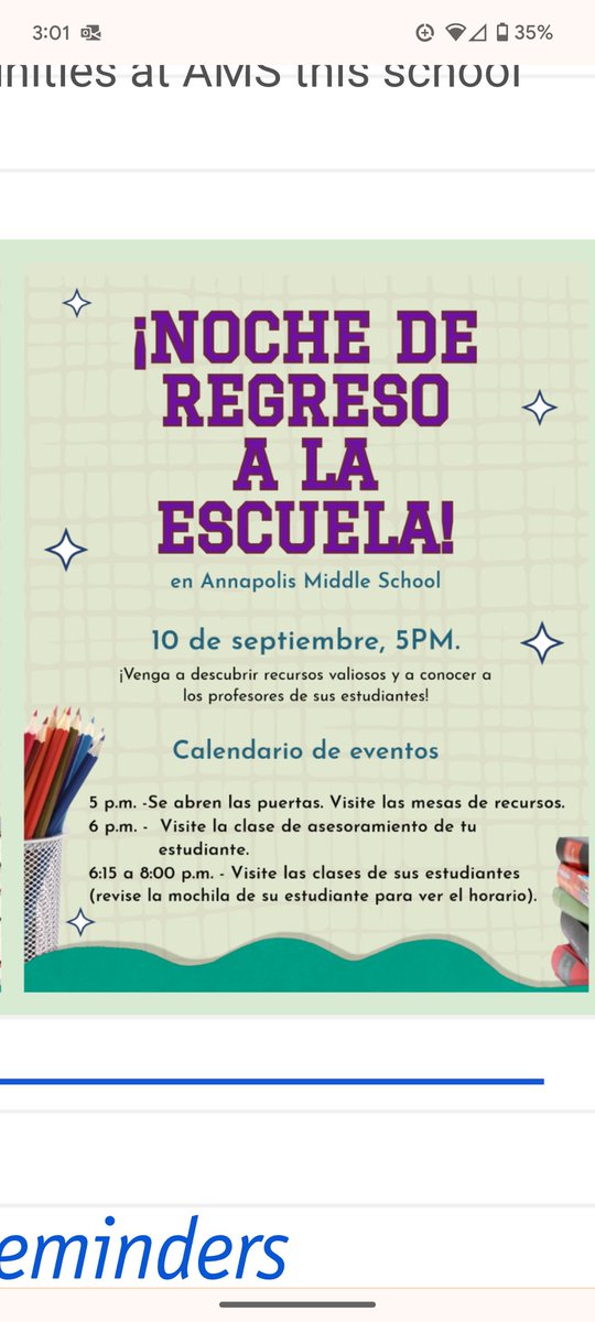 See you Tuesday for Back to School Night! 🏫👨‍🏫🎒