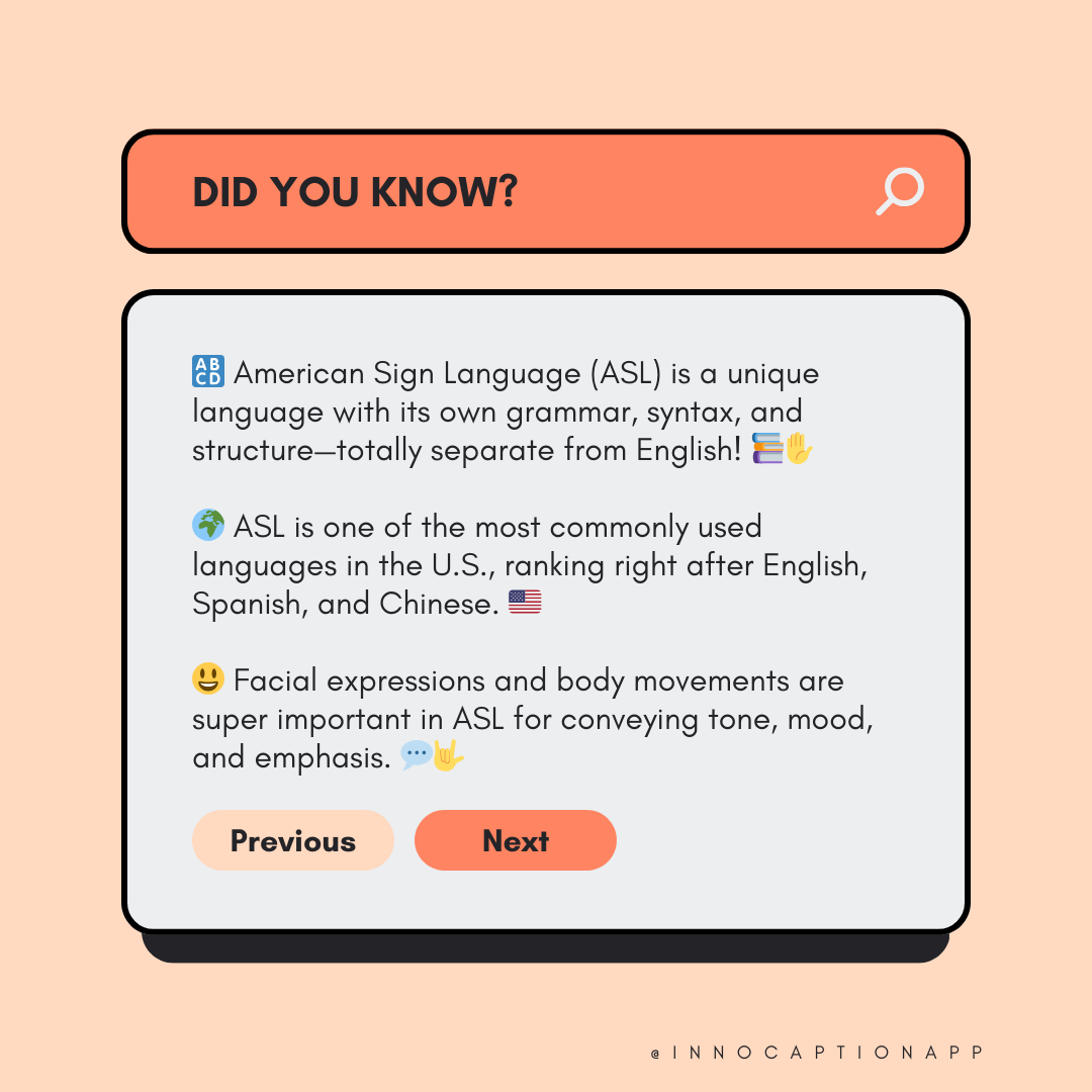 InnoCaption's tweet photo. 🎉 September is #DeafAwarenessMonth! 🎉

💡 Did you know? "Deaf" (capital D) and "deaf" (lowercase d) have different meanings! Learn more about #DeafCulture, #ASL, and #DeafEducation. 🙌✨

📲 Share this and tag a friend to spread awareness! #DeafAwareness #InclusionMatters https://t.co/ijEiie9JGM
