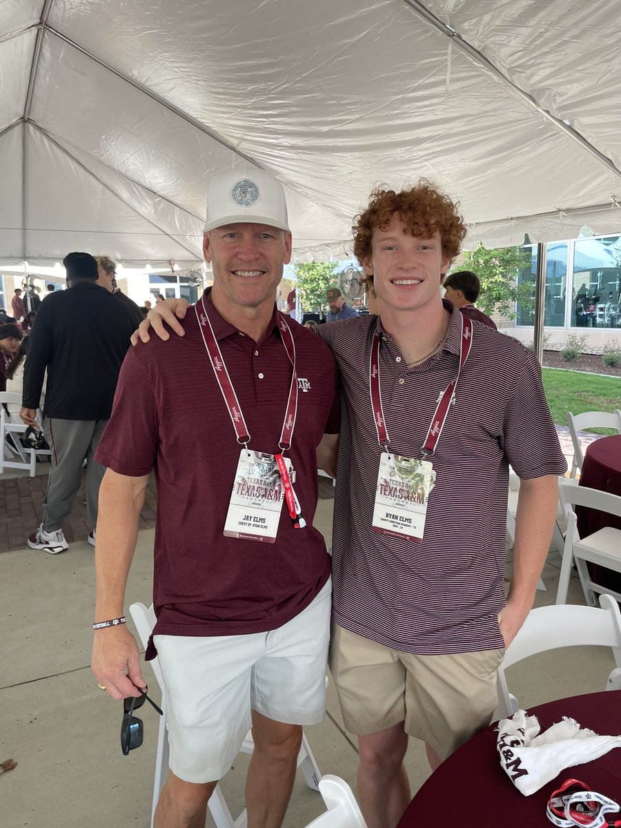 Ryan Elms (@ryan_elms) on Twitter photo Thank you <a href="/AggieFootball/">Texas A&M Football</a> for an excellent game day experience! Had a great time watching the Aggies do their thing and got to see an old teammate. Gig’em!👍
<a href="/AggieFootball/">Texas A&M Football</a> <a href="/DClements65/">Daniel Clements</a> <a href="/R_Brauninger/">Ryan Brauninger</a> <a href="/HC_Hayes/">Steve Hayes</a> <a href="/GregJohnston67/">Coach Greg Johnston</a> <a href="/TCAAddisonFB/">TCA Trojan Football</a> Thank you <a href="/AggieFootball/">Texas A&M Football</a> for an excellent game day experience! Had a great time watching the Aggies do their thing and got to see an old teammate. Gig’em!👍
<a href="/AggieFootball/">Texas A&M Football</a> <a href="/DClements65/">Daniel Clements</a> <a href="/R_Brauninger/">Ryan Brauninger</a> <a href="/HC_Hayes/">Steve Hayes</a> <a href="/GregJohnston67/">Coach Greg Johnston</a> <a href="/TCAAddisonFB/">TCA Trojan Football</a>