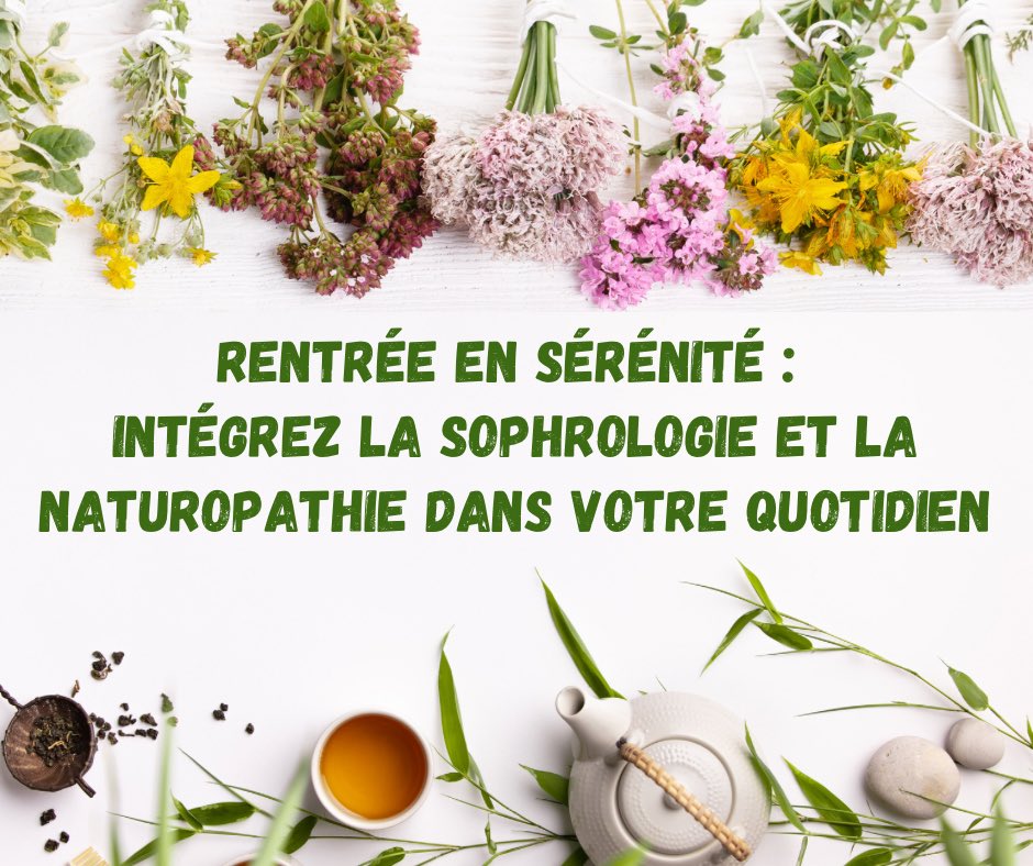 JesSophro's tweet photo. ✨ #Septembre est le mois de la transition, où l’on quitte la légèreté de l’été pour retrouver le rythme effréné de la #rentrée.
🌱 Découvre dans ce carrousel des conseils de #sophrologie et #naturopathie pour aborder cette période en pleine forme
#jessicasophrologuenaturelle https://t.co/1EZgycY6Ds
