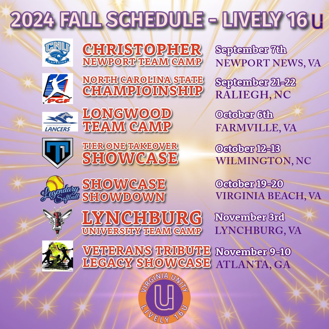 Unity Lively Softball (@livelyunity) on Twitter photo Your 2024/2025 Unity Lively Roster!!! A great group of talented young ladies! Come check us out on the field or follow us on social media! ๐ฅ๐ ๐ฃ๐ช #UnityStrong <a href="/LongwoodSB/">Longwood Softball</a> <a href="/CNUSoftball/">CNU Softball- 2022 National Champions</a> <a href="/lynchburg_sb/">Lynchburg Softball</a> <a href="/Softball_Home/">Softball Home๐ฅ</a> <a href="/upnextrecruits/">Up Next Recruits</a> <a href="/SBRRetweets/">Softball Recruiting Reposts</a>
<a href="/CoastRecruits/">Coast 2 Coast Recruits</a> <a href="/LegacyLegendsS1/">Legacy & Legends Softball</a> Your 2024/2025 Unity Lively Roster!!! A great group of talented young ladies! Come check us out on the field or follow us on social media! ๐ฅ๐ ๐ฃ๐ช #UnityStrong <a href="/LongwoodSB/">Longwood Softball</a> <a href="/CNUSoftball/">CNU Softball- 2022 National Champions</a> <a href="/lynchburg_sb/">Lynchburg Softball</a> <a href="/Softball_Home/">Softball Home๐ฅ</a> <a href="/upnextrecruits/">Up Next Recruits</a> <a href="/SBRRetweets/">Softball Recruiting Reposts</a>
<a href="/CoastRecruits/">Coast 2 Coast Recruits</a> <a href="/LegacyLegendsS1/">Legacy & Legends Softball</a>
