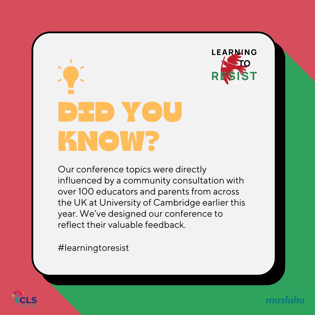 📚Our conference was inspired by feedback from over 100 educators and parents at the University of Cambridge! We've tailored our sessions to reflect their insights and needs.🌟Don't miss out on how these expert perspectives shape our event! Register here: learningtoresist.com