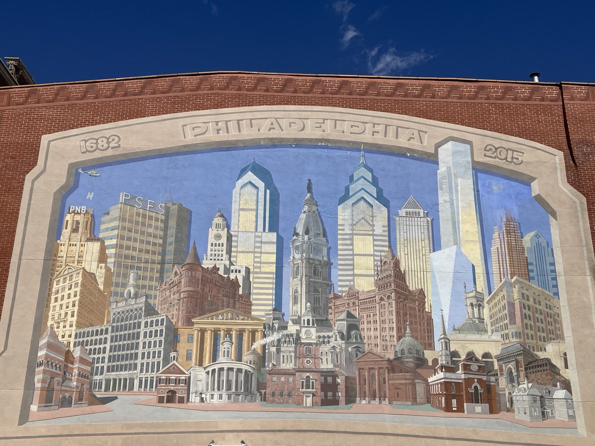So farewell to Philly PA from ⁦<a href="/AnnaKSanders/">Anna Sanders</a>⁩ &amp; me - as ⁦<a href="/APSAtweets/">APSA</a>⁩ draws to a close - the City is gearing up for the mother of all debates Tue night in this ‘swingiest’ of all the swing states
