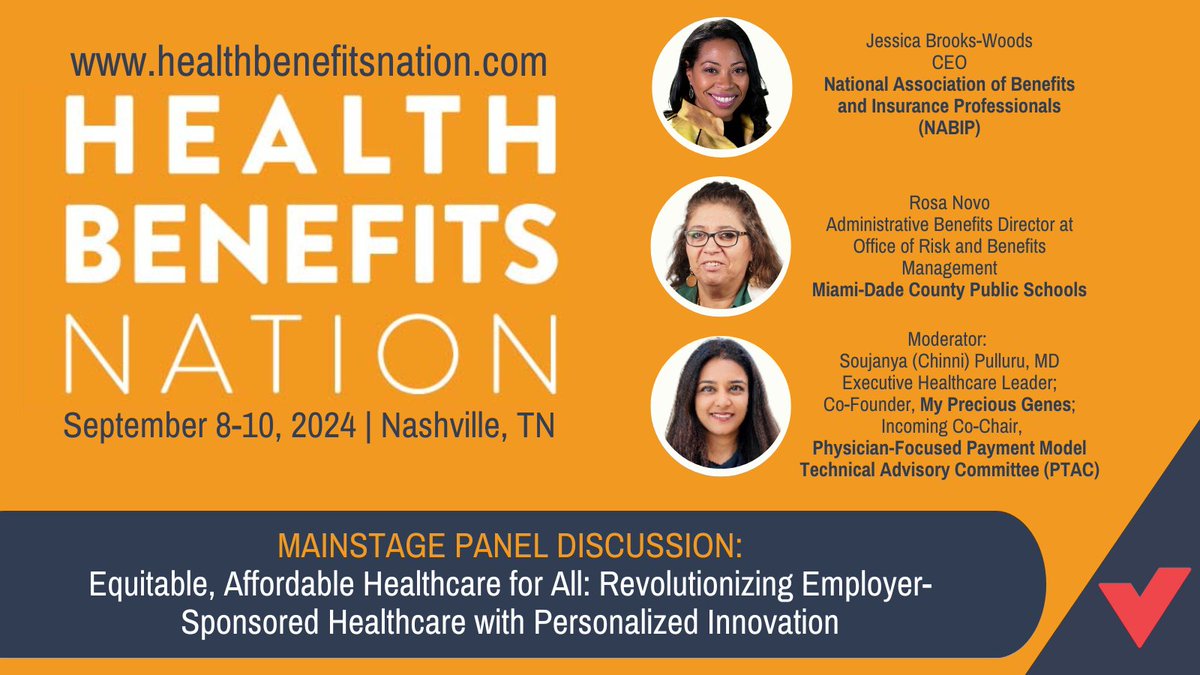Validation Institute (@validationinst) on Twitter photo Packed house for #HealthBenefitsNation's opening mainstage session "Equitable, Affordable #Healthcare for All: Revolutionizing #Employer-Sponsored Healthcare w/ Personalized Innovation" led by <a href="/nabipsocial/">NABIP</a> <a href="/MDCPS/">Miami-Dade Schools</a> <a href="/mypreciousgenes/">My Precious Genes</a> leaders! lnkd.in/gtC9e8Yd
#HR #benefits Packed house for #HealthBenefitsNation's opening mainstage session "Equitable, Affordable #Healthcare for All: Revolutionizing #Employer-Sponsored Healthcare w/ Personalized Innovation" led by <a href="/nabipsocial/">NABIP</a> <a href="/MDCPS/">Miami-Dade Schools</a> <a href="/mypreciousgenes/">My Precious Genes</a> leaders! lnkd.in/gtC9e8Yd
#HR #benefits