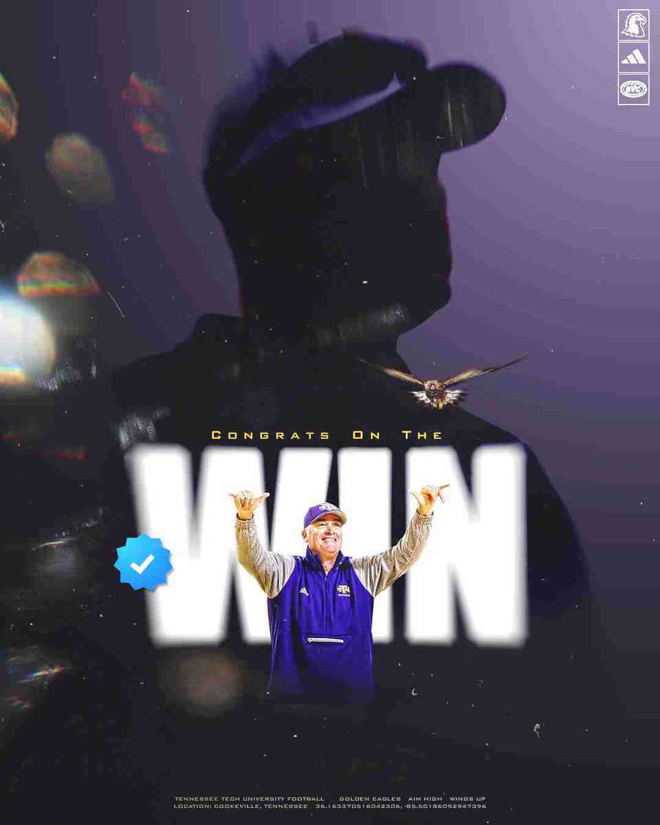 Thanks for the love!!! <a href="/TNTechFootball/">TTU Football</a> <a href="/CoachWilder353/">Bobby Wilder</a> <a href="/mcmullen_justin/">Justin McMullen</a>