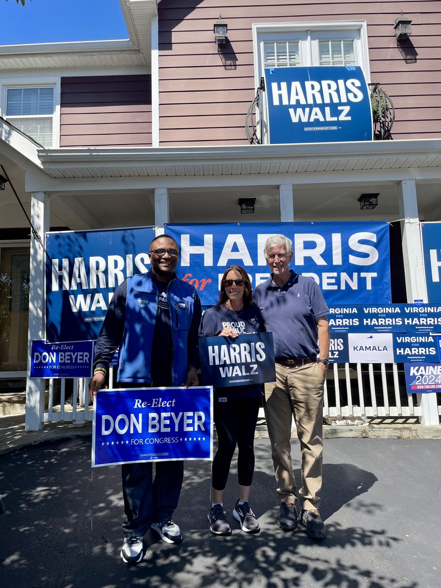 Let’s do this Arlington! 💙💙 @JDforArlington <a href="/RepDonBeyer/">Rep. Don Beyer</a> <a href="/timkaine/">Tim Kaine</a> <a href="/KamalaHarris/">Kamala Harris</a> <a href="/Tim_Walz/">Tim Walz</a> <a href="/ZTAHadleyVA/">Zuraya Tapia-Hadley</a> @KCforArlington