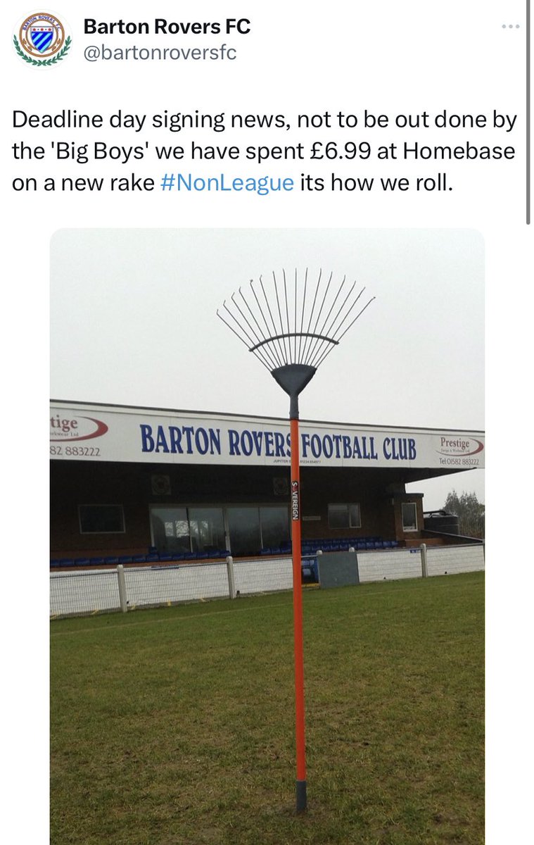 NonLeagueZac's tweet image. A thread of some of the best and funniest tweets from non-league clubs

This is gonna be good🧵