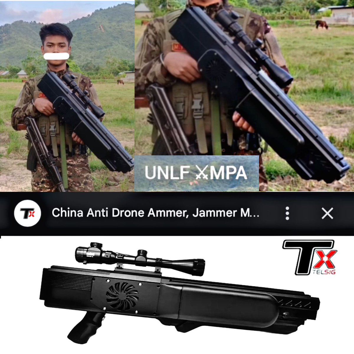 UncleHming's tweet photo. #MeiteiTerrorists UNLF/MPA are equipped with Chinese Jammer.

Isn’t this an evidence of foreign hand in the Manipur Violence? Will Arnab Goswami’s @republic care to run a story on this?

Who is supplying sophisticated equipments to #MeiteiMilitants?

@CBIHeadquarters @NIA_India https://t.co/2vskeg4Wo3