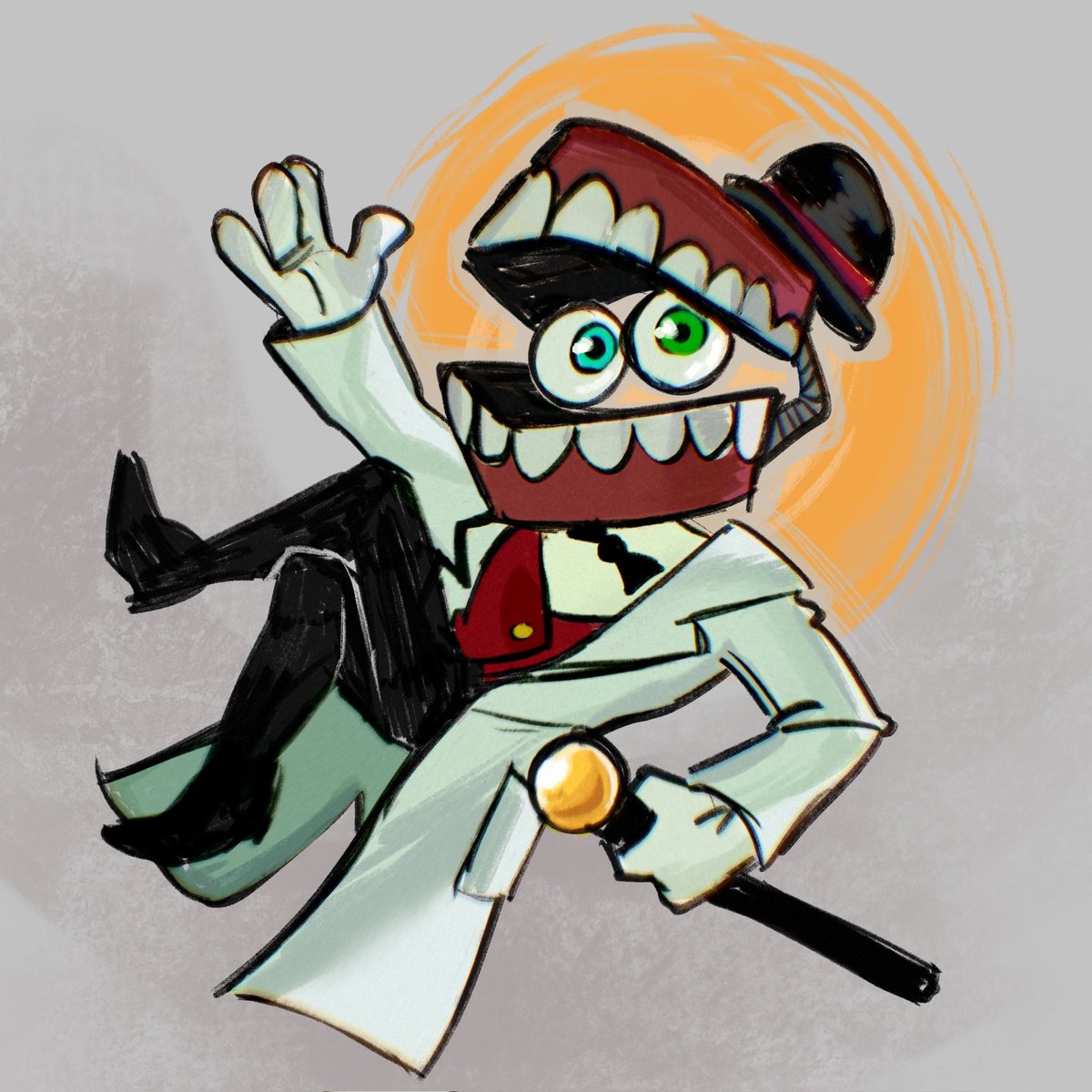 Hammerspaced's tweet image. I&apos;M STILL ALIVE Just more active on Tumblr right now!! Some recent pieces for my Monster Labs AU ♥️💙 #TADC #tadcfanart #tadcau
