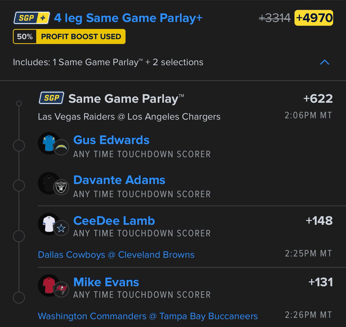 approbets's tweet image. Happy first football Sunday 🎉