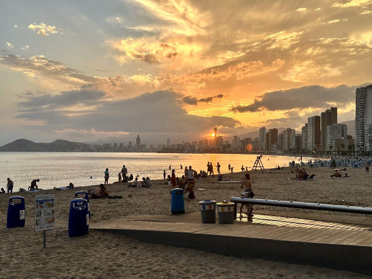 Sunset in Benidorm