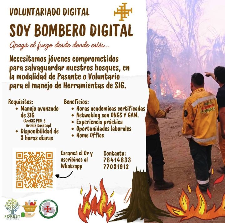 Se busca voluntarios con conocimiento de herramientas GIS.