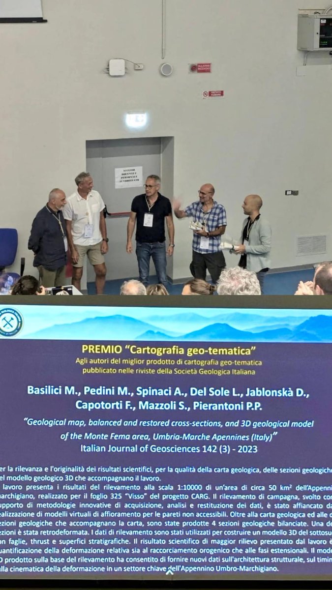 Deformation, Fluids, Tectonics Group #UniBO (@dft_unibologna) on Twitter photo <a href="/transtension/">giulio viola</a> <a href="/Cost_zuccari/">Costantino Zuccari</a> <a href="/CasoliLuciano/">Luciano Casoli</a> Bonini S., Degl'Innocenti S., @leo_delsole <a href="/AlePetro1993/">Alessandro Petroccia</a> of the DFT presenting at the <a href="/SocGeol/">Società Geologica It</a> - <a href="/soc_min_pet/">Società Italiana di Mineralogia e Petrologia</a> 2024 in Bari various aspects of #structuralgeology. Some DFT members were also awarded for the best SGI paper
<a href="/GigsItalia/">Gruppo Italiano di Geologia Strutturale - GIGS</a> <a href="/transtension/">giulio viola</a> <a href="/Cost_zuccari/">Costantino Zuccari</a> <a href="/CasoliLuciano/">Luciano Casoli</a> Bonini S., Degl'Innocenti S., @leo_delsole <a href="/AlePetro1993/">Alessandro Petroccia</a> of the DFT presenting at the <a href="/SocGeol/">Società Geologica It</a> - <a href="/soc_min_pet/">Società Italiana di Mineralogia e Petrologia</a> 2024 in Bari various aspects of #structuralgeology. Some DFT members were also awarded for the best SGI paper
<a href="/GigsItalia/">Gruppo Italiano di Geologia Strutturale - GIGS</a>