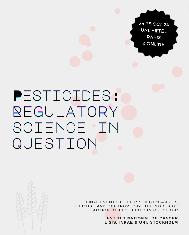 Pesticides risk assessment has become a hotly debated subject in the past ten years. What is this 'regulatory' science made of? What are the dominant ways of evaluating pesticides in the EU? If interested by these questions, do join this conference👇
pesticides-knowledge.com