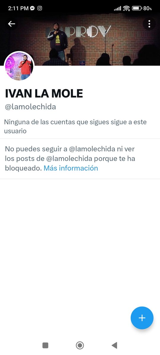 Este p3nd3jazo me bloqueó, hace como 6 años por una crítica que le hice. Critica que no fue de mala educación y sin malas palabras.
No me quejo de su block. 
Pero qué curiosito que ladran "ni aguantan nada", y los que no aguantan son otros 🤷🏻‍♀️
Bien puñ0s todos ellos 🤣
