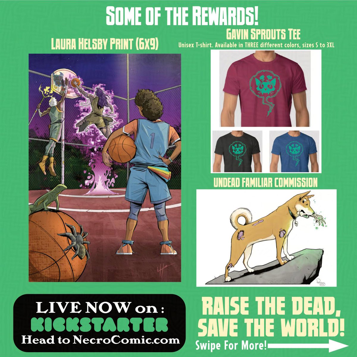 DillGilbertson's tweet image. We have all sorts of grave goods available for MY NEIGHBOR NECROMANCER #2 on #Kickstarter 

Help support our book and get some goods at the 🔗 in the replies 👇