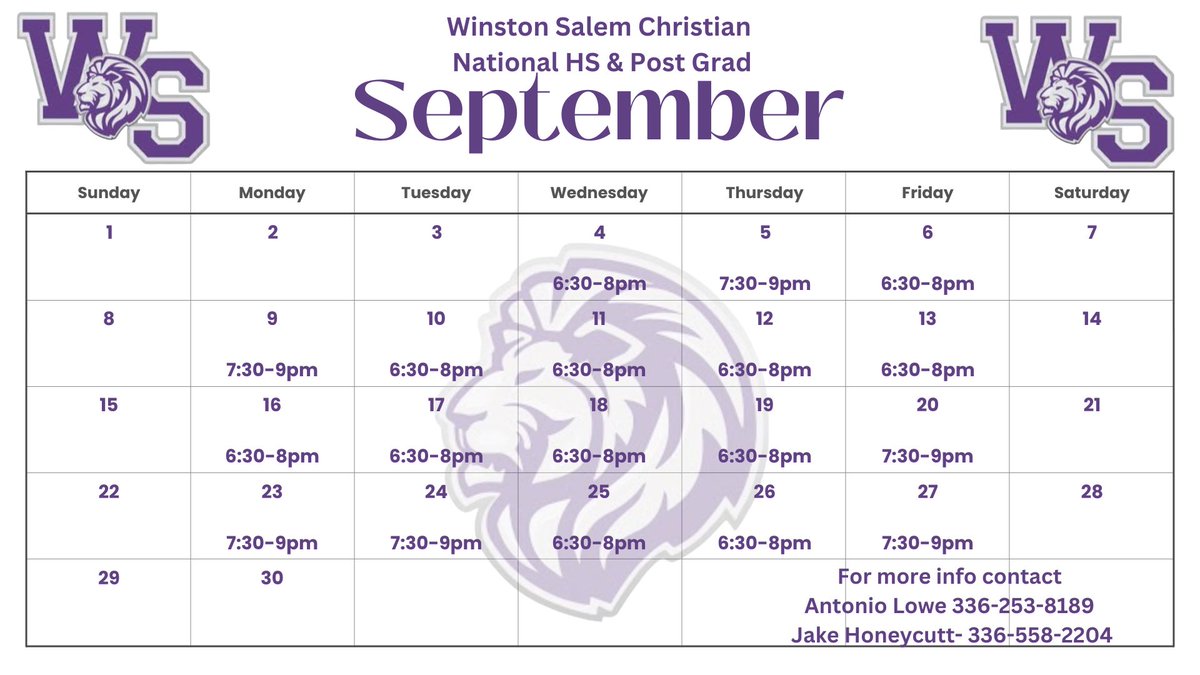 Workout Schedule for rest of the month! 

20 Coaches attended our first 3 days, can’t wait to have some more in the building this week!