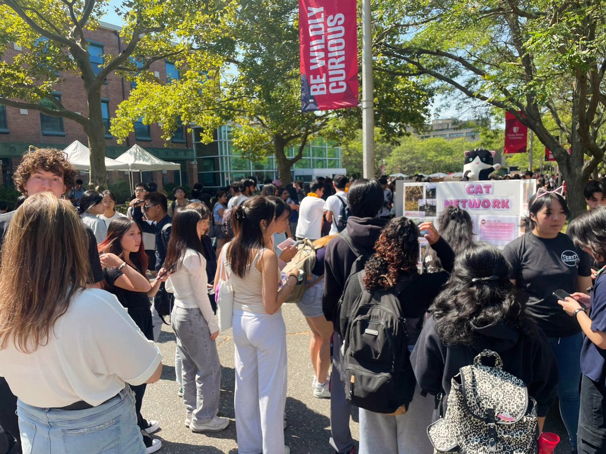 SBUCATNETWORK's tweet image. Thank you all for coming to see at this year's Fall Involvement Fair 🎪! It was amazing to see all of you and meet new faces! We're so happy 😸 to see all of you excited to see us as much as we were excited to see you! Can't wait to see you all at this year's meetings!