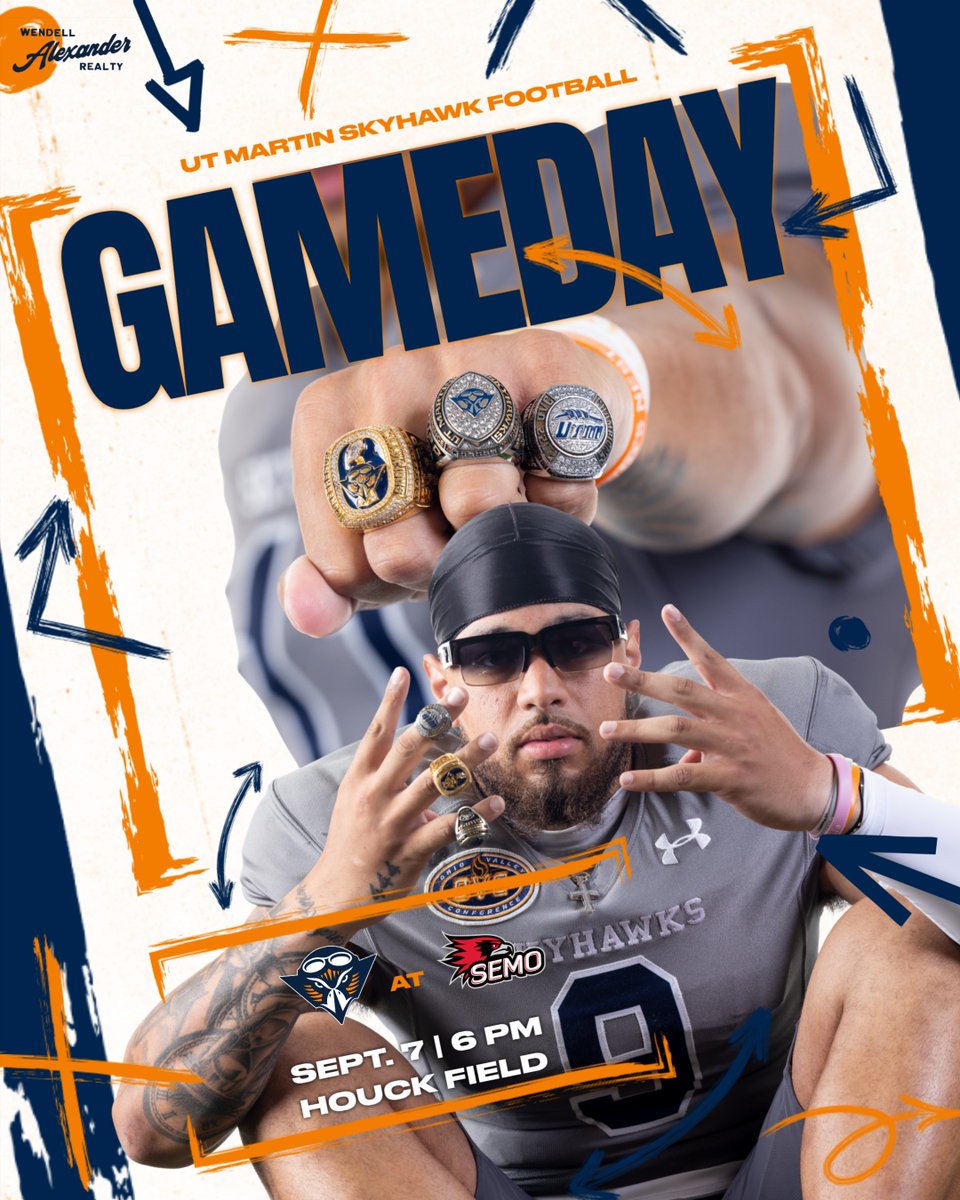 . (@ethan_reclaim) on Twitter photo We have a matchup in the Show Me State as <a href="/UTM_FOOTBALL/">UT Martin Football</a> squares off against @BigSouthOVCFB rival Southeast Missouri!
⏰ 6 pm
🏟️ Houck Field | Cape Girardeau, Mo.
📺 tinyurl.com/mr437dea
📻 tinyurl.com/yv236xn8
📊 statb.us/v/tenm/530678
#MartinMade | #StrongerTogether We have a matchup in the Show Me State as <a href="/UTM_FOOTBALL/">UT Martin Football</a> squares off against @BigSouthOVCFB rival Southeast Missouri!
⏰ 6 pm
🏟️ Houck Field | Cape Girardeau, Mo.
📺 tinyurl.com/mr437dea
📻 tinyurl.com/yv236xn8
📊 statb.us/v/tenm/530678
#MartinMade | #StrongerTogether