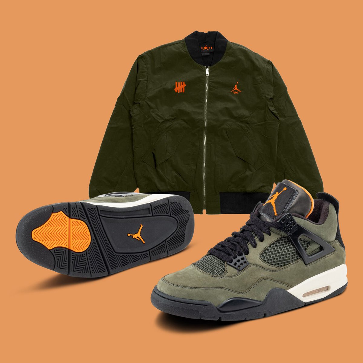 UNDEFEATED AIR JORDAN RNGD JACKET Undefeated x Jordan Bomber Jacket