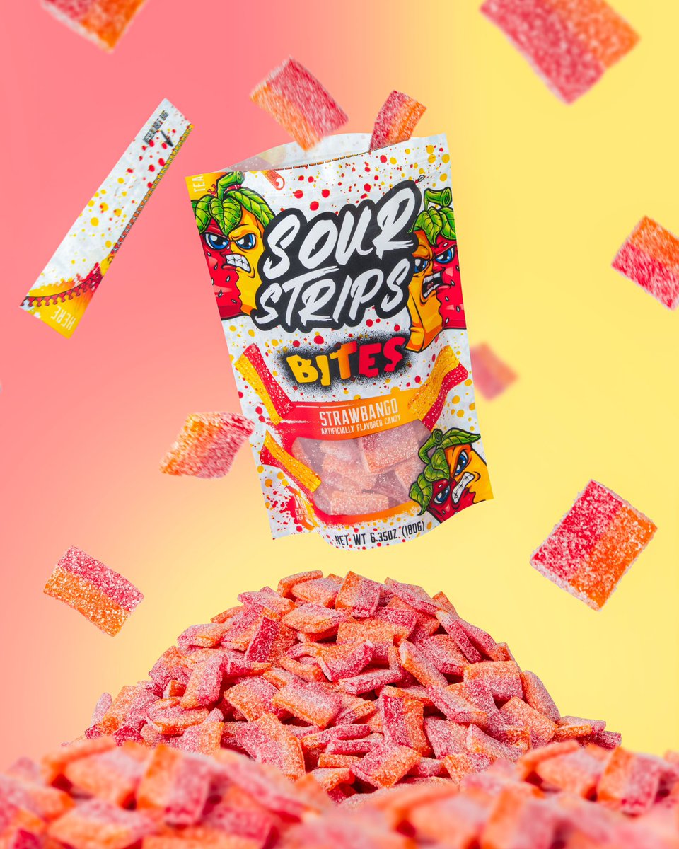 MaxxChewning's tweet image. RETWEET &amp;amp; COMMENT BELOW TO WIN FREE SOUR STRIPS 🫨 I’m feeling nice so let’s pick 3 lucky people (not you) to win the new flavor before it launches on Sept 9th. Must be following me! sourstrips.com