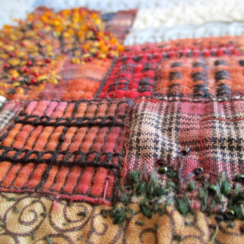 Autumn in Old Factory, Embroidery Art in a Small Size  buff.ly/3YE7OfK