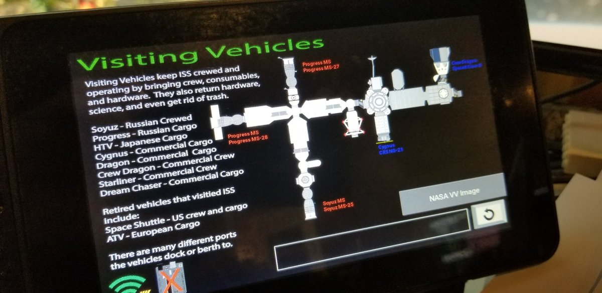 Incredible job by a member of our team on the automatic coding for visiting vehicle departures and arrivals! Make sure you do a git pull to get all the improvements we have been working on!