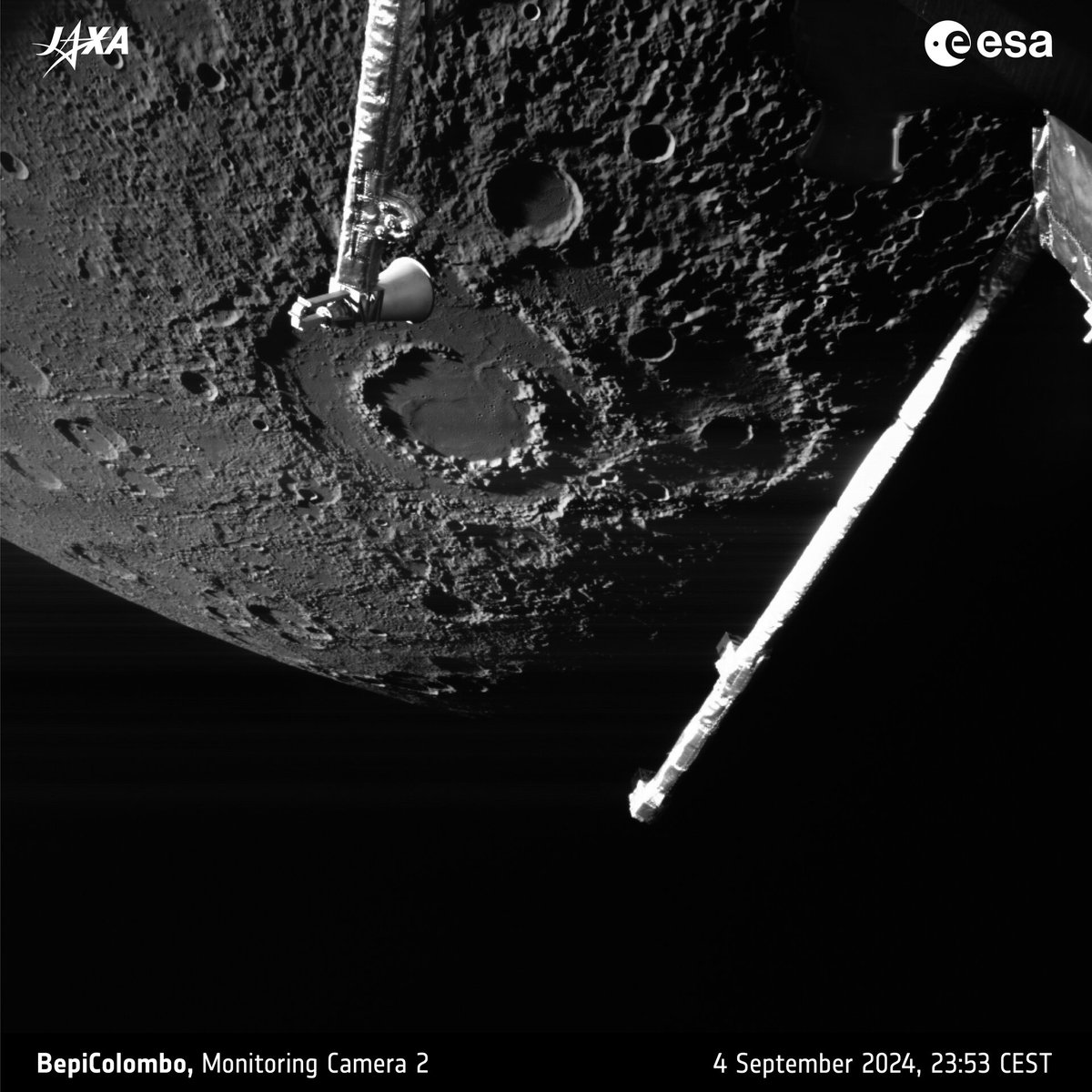 NdEBellaV's tweet photo. De @Eurekablog:  Mercurio puede esperar a 2026: las tribulaciones de la sonda europea BepiColombo https://t.co/spVtxMHtHr https://t.co/zcXEe1G3Dk