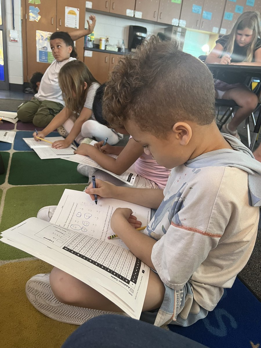 One of our #trustyhuskies working so hard to group his math facts by strategy. Miss Meyerpeter really knows how to bring out the #CPSbest in her kiddos!