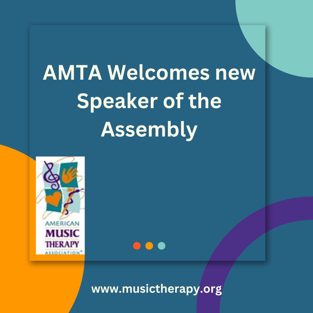 Amanda Monterra, MMT, MT-BC has resigned as AMTA Speaker of the Assembly of Delegates. The Board accepted Mia Iliopoulos Krings, MM, CDP, MT-BC, to assume the role of Speaker of the Assembly effective August 27, 2024. For full story see LinkTree in our bio under “Latest News”.