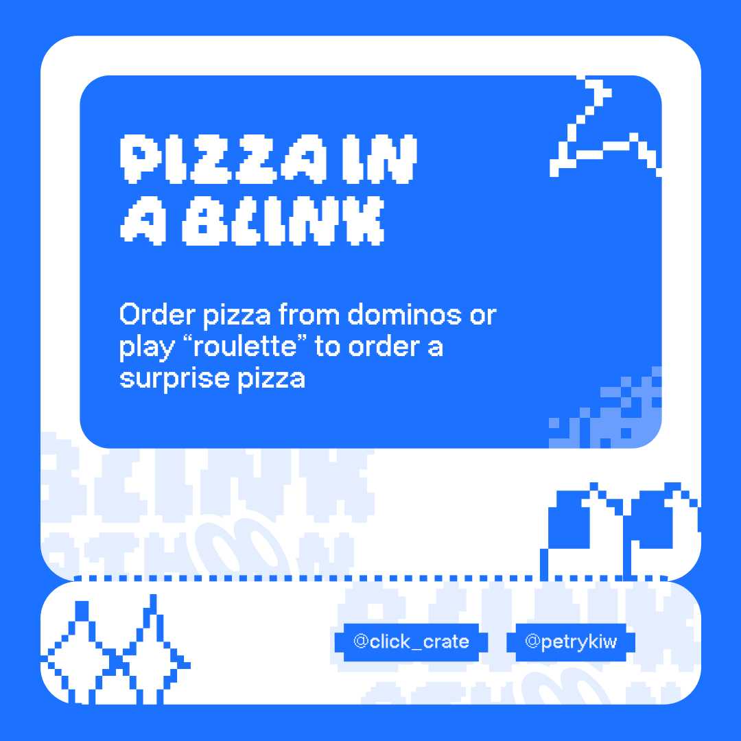 click_crate's tweet photo. Last week at blinkathon was crazy!!! in case you blinked and missed it here’s a recap 🧵 of the e-commerce blinks we built: https://t.co/SeQY52BcIC