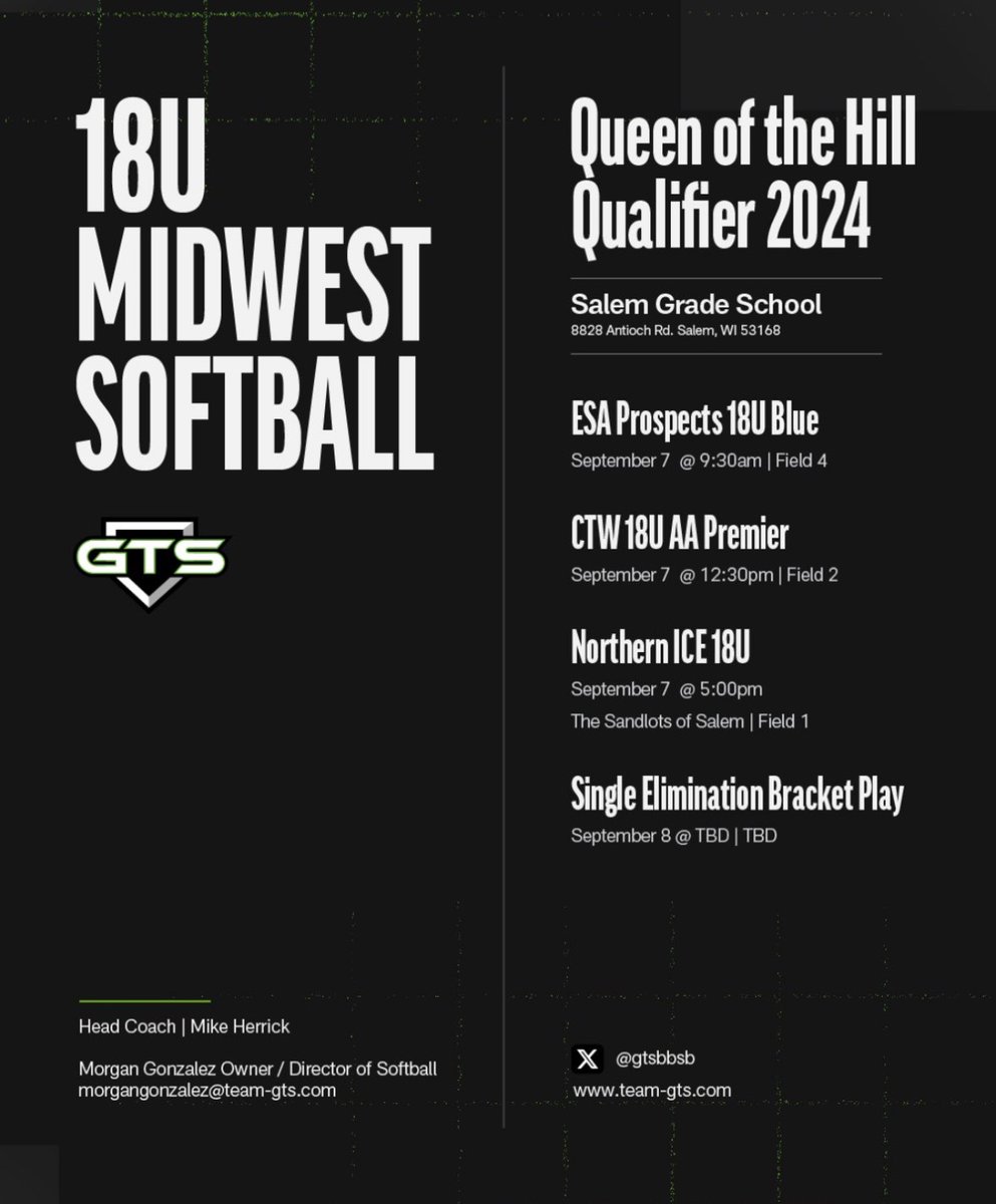 Excited to be back with GTS 18U Midwest! Let’s go! 

@GTS16uHerrick 
<a href="/RamblersSB/">Loyola Softball</a> 
<a href="/LUCCoachAbbott/">Alicia Abbott</a> 
<a href="/CoachWoo24/">Alaynie Woollard</a>
<a href="/kileyjones00/">Kiley Jones</a>
<a href="/DePaulSB/">DePaul Softball</a> 
<a href="/lizjagielski/">Elizabeth Jagielski</a> 
<a href="/DenisonSoftball/">Denison Softball</a> 
<a href="/CoachOzbun/">Tiffany Ozbun</a>
@Tampa_Softball
<a href="/CoachNeubauer_6/">Katie Neubauer</a> 
<a href="/BGSUSoftball/">BGSU Softball</a>
<a href="/Coach_Ladino/">Jon Ladino</a>