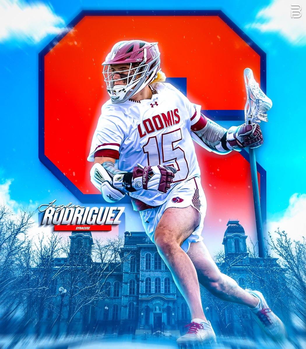 Dan Kaplan (@dkaplan46) on Twitter photo .<a href="/CuseMLAX/">Syracuse Men’s Lacrosse</a> picks up their first '26 as Jayden Rodriguez (<a href="/loomis_boys_lax/">Loomis Chaffee Boys Lacrosse</a>/<a href="/3dUpstate/">3d Upstate</a>) has officially announced his commitment.
Jayden had a standout summer & was labeled as a "dynamic righty with a really strong handle, confidence to make plays, & a quick 1st step" in his eval. .<a href="/CuseMLAX/">Syracuse Men’s Lacrosse</a> picks up their first '26 as Jayden Rodriguez (<a href="/loomis_boys_lax/">Loomis Chaffee Boys Lacrosse</a>/<a href="/3dUpstate/">3d Upstate</a>) has officially announced his commitment.
Jayden had a standout summer & was labeled as a "dynamic righty with a really strong handle, confidence to make plays, & a quick 1st step" in his eval.