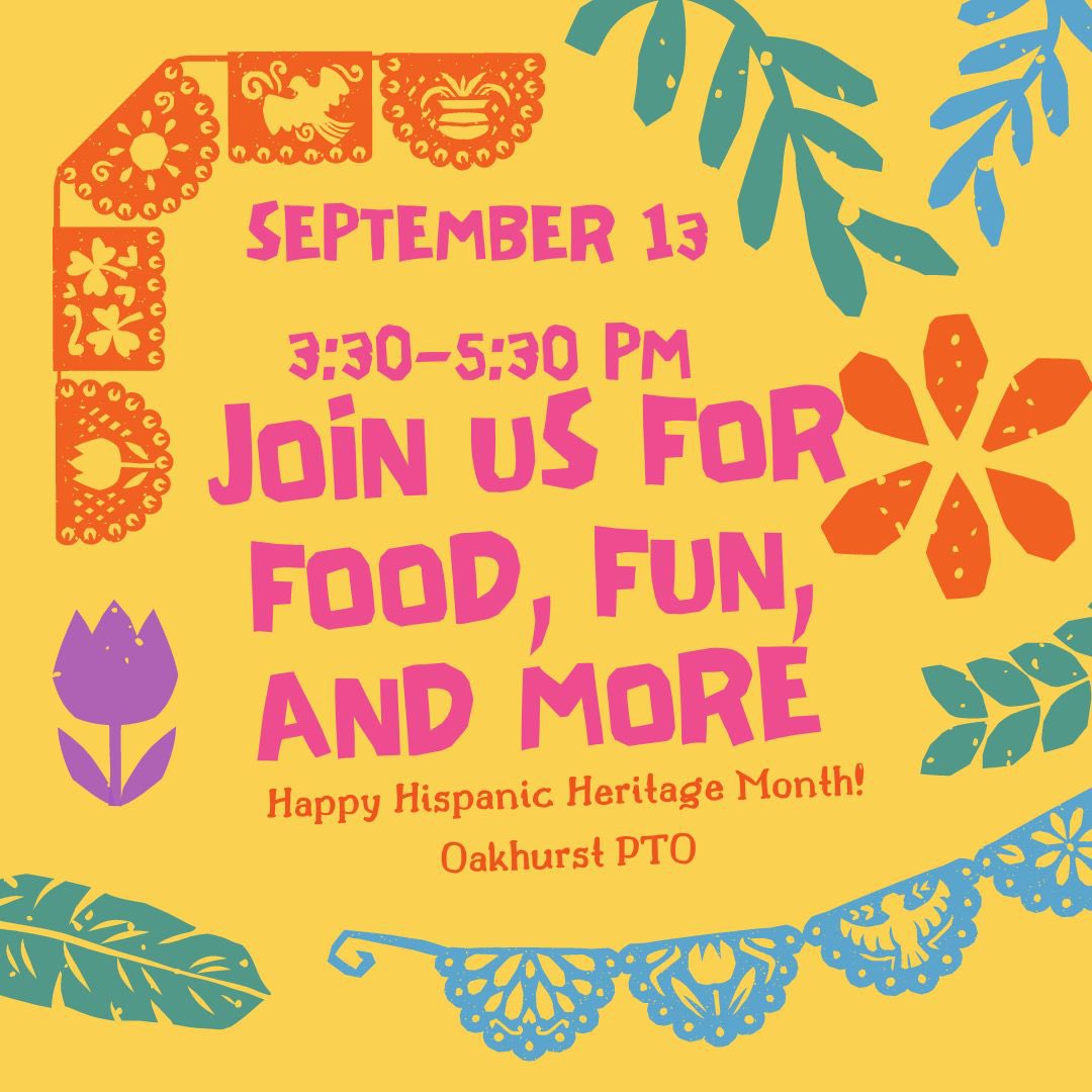 Oakhurst PTO invites you! Join us for food, fun, and more! <a href="/gracie_guerrero/">Dr. Gracie Guerrero</a> <a href="/todd_koppes/">Todd Koppes</a> <a href="/claudia_jacobo1/">Claudia B Jacobo, M.Ed.</a> <a href="/Roxanne4FWISD/">Roxanne Martinez, FWISD Trustee</a>