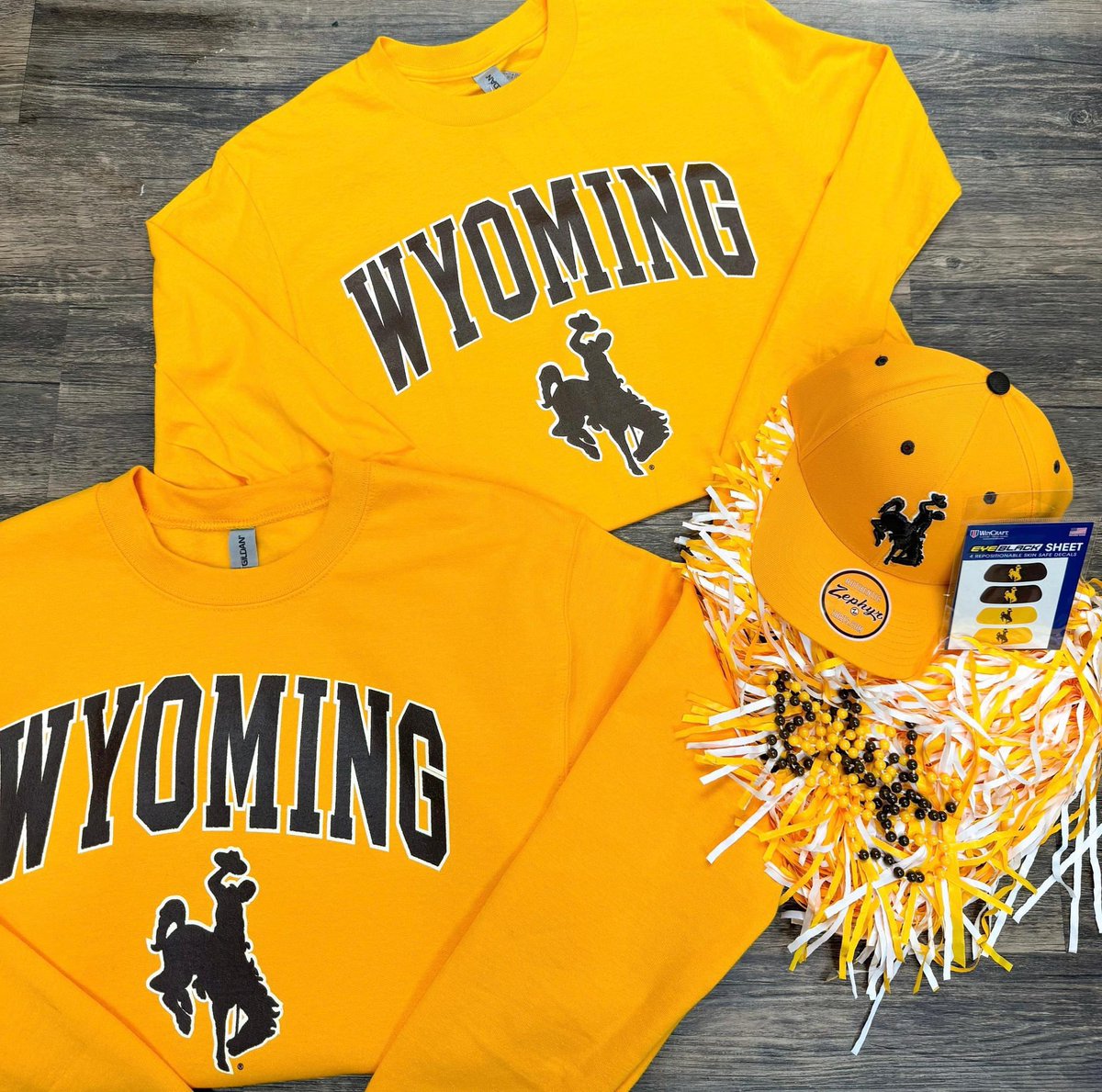 1WYO - NIL Collective (@1wyoinc) on Twitter photo Don’t forget to visit the <a href="/BrownGoldOutlet/">Brown & Gold Outlet</a> tomorrow for your game day gold gear, and while you are there ROUND UP to support 1WYO! See you soon at the War! It’s a gold out! <a href="/wyo_football/">Wyoming Cowboy Football</a> 🤠🏈 Don’t forget to visit the <a href="/BrownGoldOutlet/">Brown & Gold Outlet</a> tomorrow for your game day gold gear, and while you are there ROUND UP to support 1WYO! See you soon at the War! It’s a gold out! <a href="/wyo_football/">Wyoming Cowboy Football</a> 🤠🏈