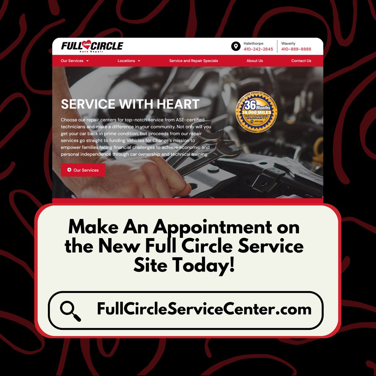Vehicles4Change's tweet image. We’re excited to unveil our newly revamped service site! Every appointment helps support VFC’s mission to empower individuals and families through reliable transportation and technical training.

Click here fullcircleservicecenter.com

#FullCircleService  #VehiclesForChange