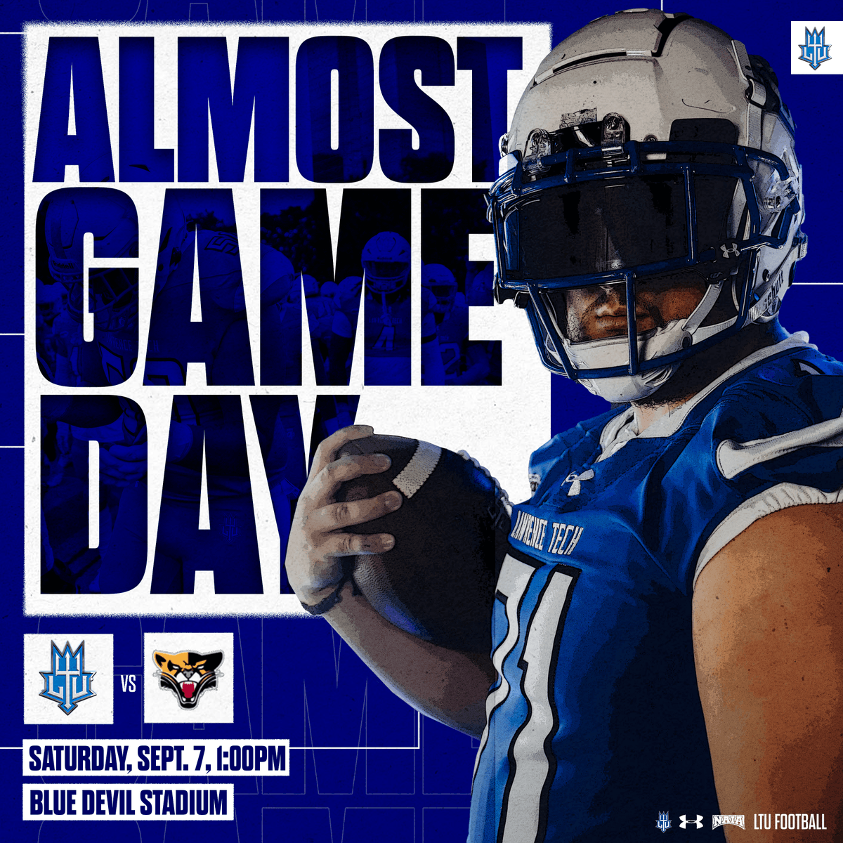 🚨 ALMOST GAME DAY! 🚨 

Make sure to show your support for the Blue Devils tomorrow at 1PM for our Home Opener. Get ready for an amazing season ahead! #WeAreLTU