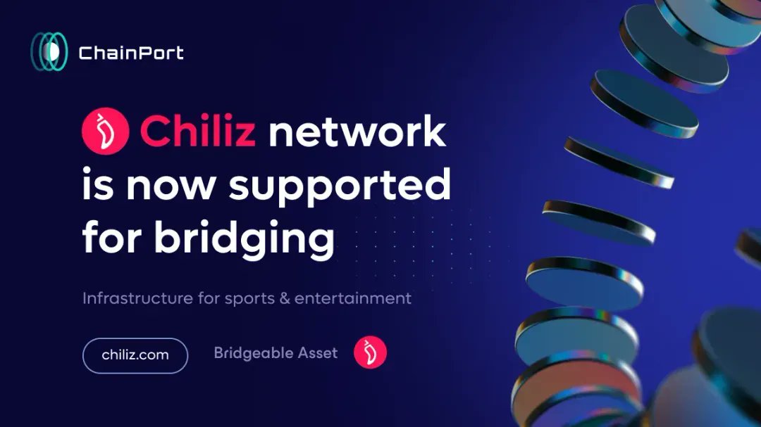 Avalanche_Space's tweet photo. 🌶️ @Chain_port integrates @Chiliz, the Web3 Chain for Sports & Entertainment!
🌶️ #Chiliz is now #ChainPort 25th supported chain, marking the platform's 25th chain integration. Users can now bridge tokens to and from Chiliz securely and easily.
🔽VISIT
https://t.co/TtVEo5vENu https://t.co/ERdiJ4oSua