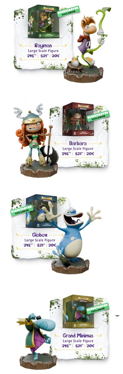 RaymanTogether's tweet image. Flyos have confirmed they will be releasing large scale vinyl collectible figures of Rayman The Boardgame! #Rayman #Ubisoft