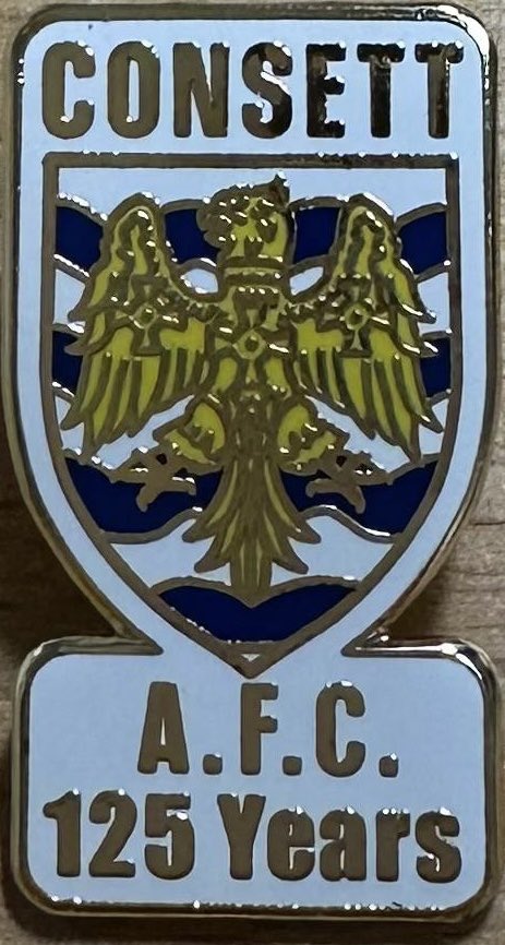 ConsettAFC's tweet photo. If you’re coming to the match tomorrow against @ACFC1916 in the FA Trophy we have our 125 Pin Badges &amp; 125 Pint Beakers available behind the bar. 
Don’t forget we also have the award winning Pitman Pies 🥧 available too. https://t.co/7eA9mLckOP